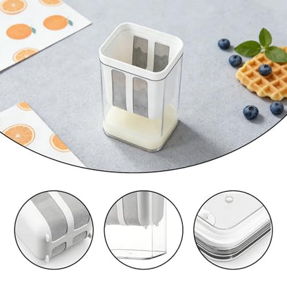 Greek Yogurt Strainer with Lid, 1800ML (61 Oz) Fine Mesh Stainless Steel Strainer, Reusable Kefir Strainer & Milk Filter for Homemade Thick Yogurt Rice Tea Juicing