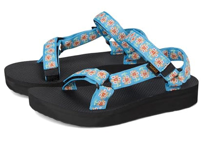 Teva Women's Midform Universal Wedge Sandal - color: Bloom Cendre Blue, size: 6