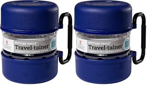 Gamma2 Vittles Vault Travel-Tainer (6 Cups) Portable Food Storage Container, Blue (Pack of 2) - size: 4 Quart (Single) (Pack of 2)