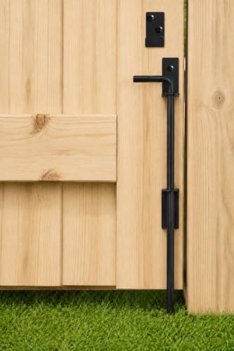 12" Heavy Duty Cane Bolt Gate Drop Rod Extra Thick Ground Latch 1 Pack - color: 12 Inch