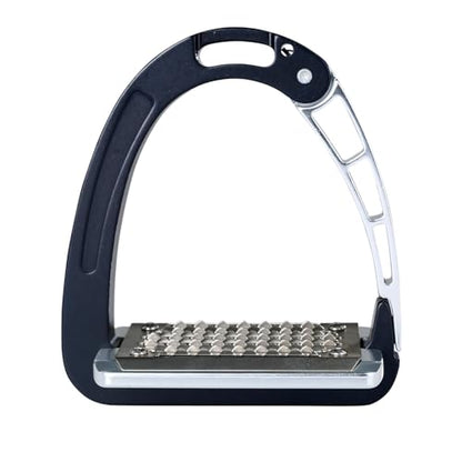 Acavallo Alupro Junior Stirrups, One Size, Black, Set of 2 - color: Black Grey