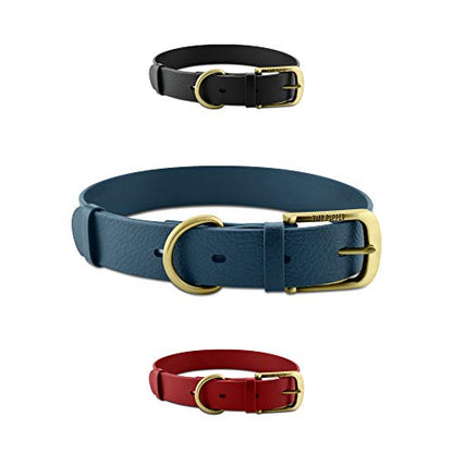 Tuff Pupper Heavy Duty Waterproof Dog Collar for Small, Medium & Large Dogs - color: Midnight Blue