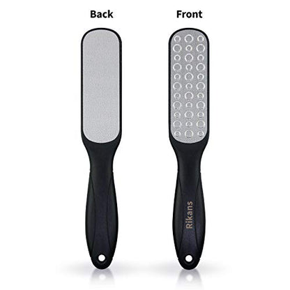 Rikans Colossal Foot File, Professional Foot Rasp Callus Remover, Foot Care Pedicure Tool to Remove Hard Skin,Can Be Used on Wet or Dry Skin, High Grade Stainless Steel File (Foot File Set)