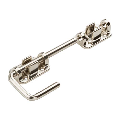 National Hardware Sliding Door Latch, 1-1/2", Heavy Duty Steel, Nickel
