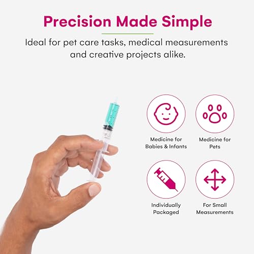Care Touch Disposable Syringes Without Needle, Luer Slip, 5ml 100 Count - size: 5 ml