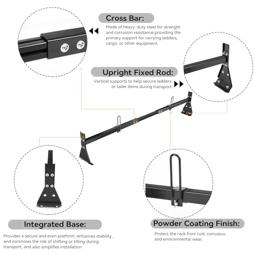 Colinktool Universal Van Ladder Roof Racks, Adjustable Van Roof Ladder Rack