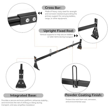 Colinktool Universal Van Ladder Roof Racks, Adjustable Van Roof Ladder Rack