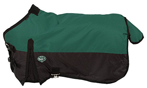 Tough 1 600D Waterproof Poly Miniature Turnout Blanket - color: Hunter Green, size: 42"