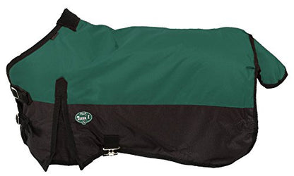 Tough 1 600D Waterproof Poly Miniature Turnout Blanket - color: Hunter Green, size: 36"