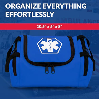 Dixie EMS Dixigear Empty First Responder II Bag 10.5" x 5" x 8" - Blue - color: Blue
