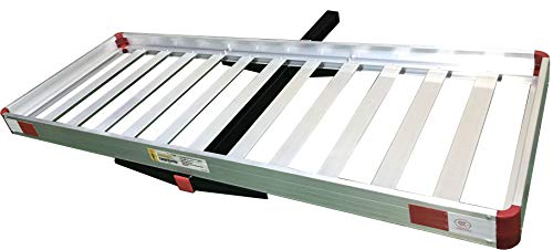 MaxxHaul 60" x 22" Aluminum Cargo Carrier Rack Basket for Luggage for SUV Truck Car Van - 500 lbs. Capacity, Silver - style: 50138- Non-Folding 60" x 22" Aluminum Cargo Carrier