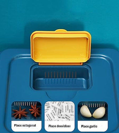 Airtight Flour Storage Container, 25lb 4Pack Blue - color: Blue 4Pack