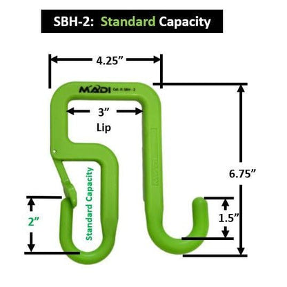 Madi SBH-2 Bucket Hook (2 inch - Standard Capacity)