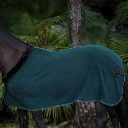 Equinavia Koselig Fleece Cooler - Deep Green - 76 in - color: Deep Green, size: 76 in