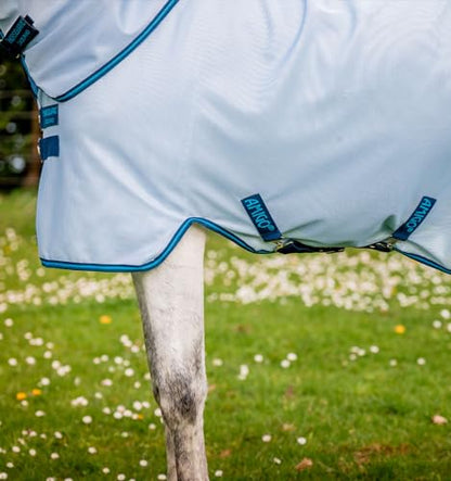 Horseware® Amigo® Bug Rug Fly Sheet 0g - Lunar Rock/Navy & Lime, 45 inches - color: Lunar Rock/Navy & Lime, size: 45 inches