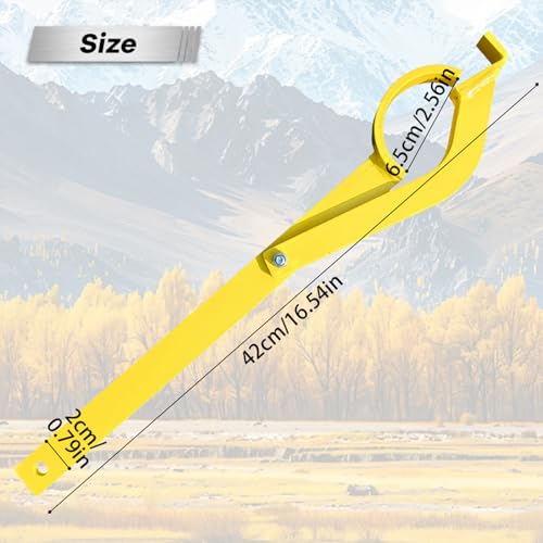 16.54 Inch Fence Wire Stretcher Tool, Heavy-Duty Carbon Steel Barbwire Fence Splicer Tightener, Manual Chain Link Fence Repair Stretcher for Barbed Wire, Electric Fence, Garden & Farm Pasture