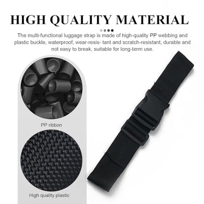 39 Inch Battery Tie Down Strap, Adjustable Nylon Battery Hold Down Strap, Premium Trailer Nylon Straps with Quick Release Buckle, Universal for Car Boat SUV RV (Black)