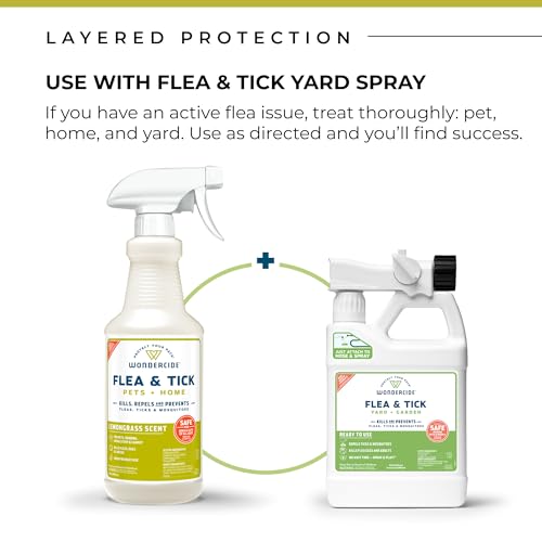 Wondercide - Flea Tick & Mosquito Spray for Pets & Home - Lemongrass 128 oz - color: Lemongrass, size: 128 OZ