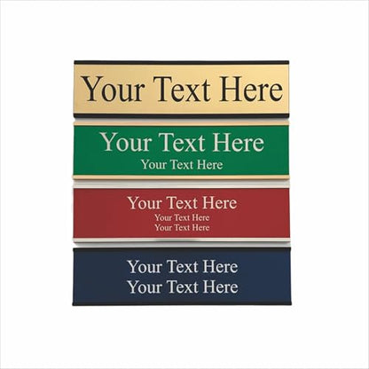 Horse Stall Name Plate Custom Laser Engraved 2x8 Personalized Multiple Attachment Options 21 Color Choices