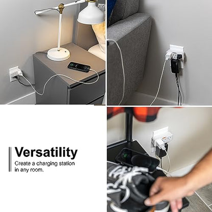 GE Outlet Extender, Guide Light, 3 Outlet Multi Plug Wall Power Splitter - size: 1 Pack