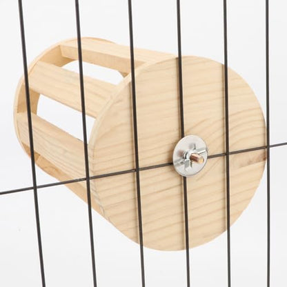 Rabbit Hay Feeder Rack Wooden Food Manger Grass Holder for Small Pets Bunny Chinchilla Guinea Pigs
