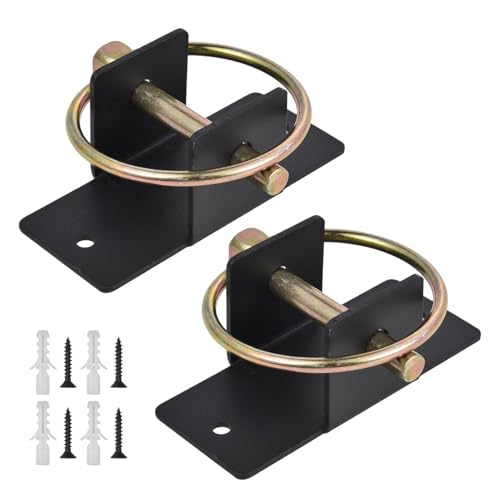Bucket Holder Feed Holder Hanger with Pin | Locking Feed Bucket Bracket for Stall Stable Barn Fence Kennel Tractor Horse Livestock