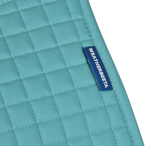 WeatherBeeta Prime Air-Tec Dressage Saddle Pad - color: Light Aqua, size: Large