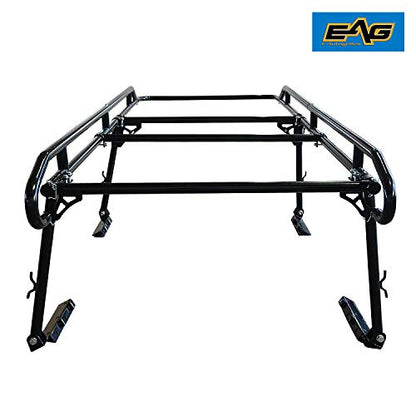 EAG Contractor Pickup Truck Ladder Lumber Rack Loads up to 1500 lbs - Full Size Heavy Duty