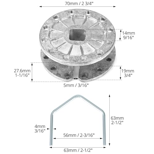 QWORK Fence Tightener, 20 Pcs Rapid Inline Fence Tensioner Strainer for Electric and Farm Fences