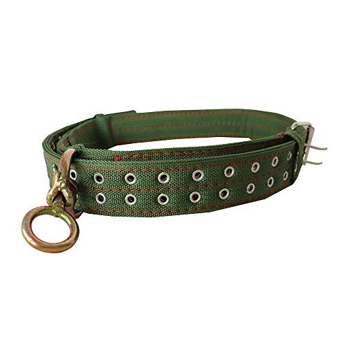 Cow Collar - Adjustable Four-Layer Nylon Thickened Cow Collar Collar with 2-Rows Metal Buckle and Ring Metal Buckle Traction Chain for Horse, Sheep, Cattle, Dog, Camel (37.4inch) - color: 37.4inch