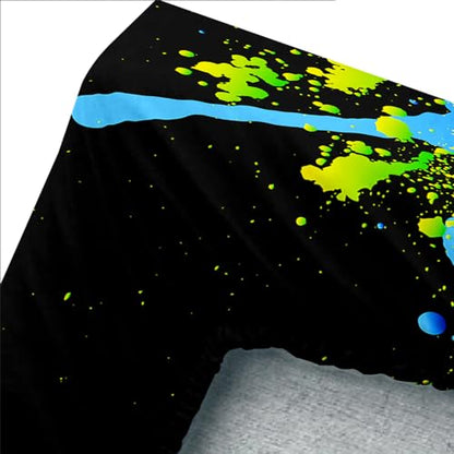 Black Basketball Full Bedding Sets,1 Fitted Sheet+2 Pillowcases. - color: Color-black, size: Full