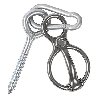 Martx Blocker Tie Ring for Horses, Stainless Steel Tack Accessories