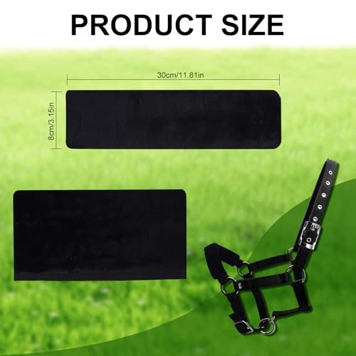 Fleece Horse Halter Cover, Horse Halter Noseband Cover, Halter Fleece Covers for Horses Bridle Nose Band Padded Replacement Accessories