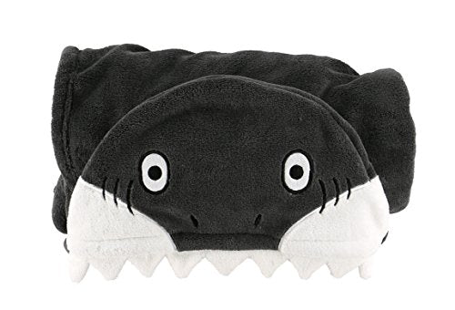 Lazy One Wearable Hooded Blanket for Kids, Animal Hooded Blanket (Shark) - color: Wide Awake Sharks Hooded Blanket