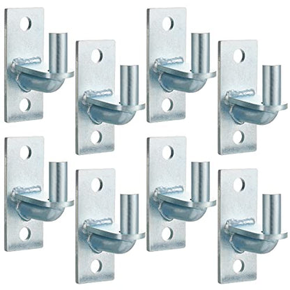 Dunzy 8 Pcs Wall Mount Gate Hinges, Heavy Duty Wall Plate Hinges for Farm Gates, Mount Gate Hinge with 5/8 Hinge Pin Outdoor Chain Link Fence