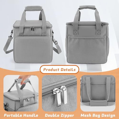 SMYV Pet Grooming Bag for Dog Grooming Supplies, Dog Tote Travel Bag for Pets Grooming Tools Kit Accessories - Grey - color: Grey