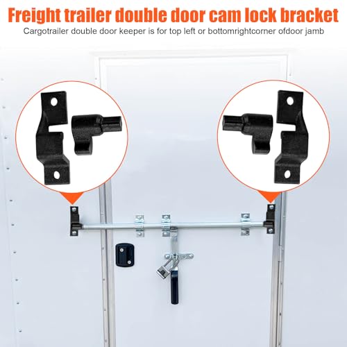 Fuoequl Trailer Hasp Bolt Kit for Trailer Cam Action Hasp - style: Trailer Cam bar Keeper