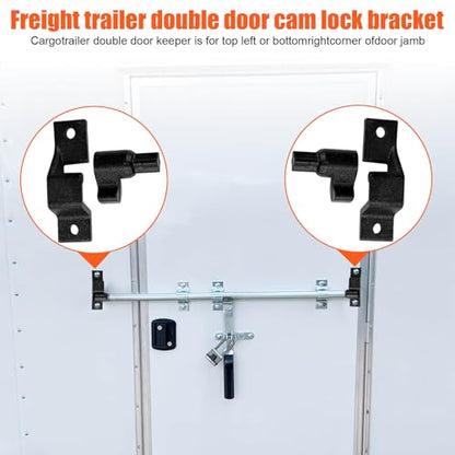 Fuoequl Trailer Hasp Bolt Kit for Trailer Cam Action Hasp - style: Trailer Cam bar Keeper