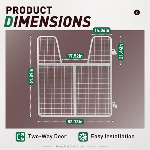 52" W x 62" H Horse Stall Gate for Livestock Enclosures
