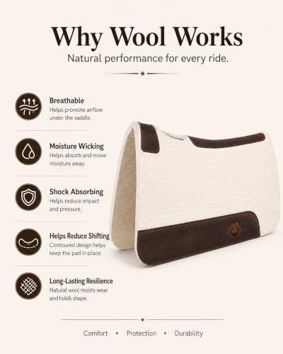 BLACK HOOF Steam Pressed Merino Wool Felt Contoured Pad - size: 1 inch