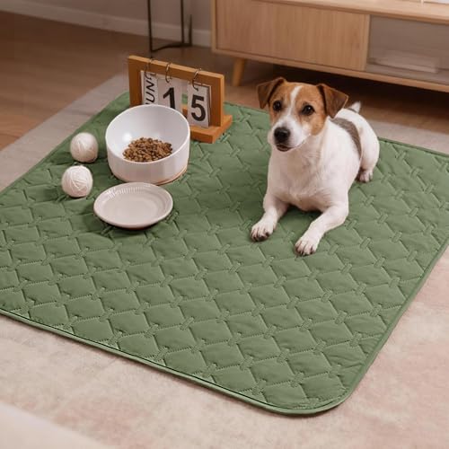 gogobunny Waterproof Armchair Covers for Pets, Anti Hair and Easy Care - color: Dark Green/Light Green, size: 30x30 Inch (Pack of 1)