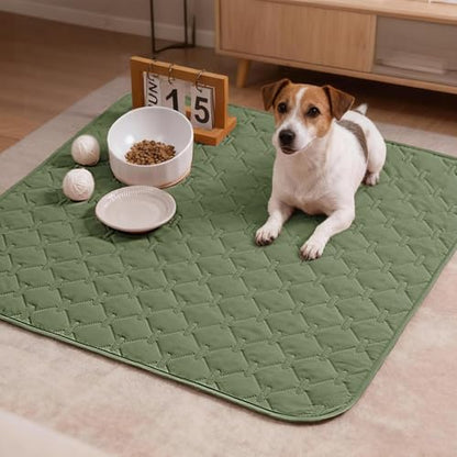 gogobunny Waterproof Armchair Covers for Pets, Anti Hair and Easy Care - color: Dark Green/Light Green, size: 30x30 Inch (Pack of 1)