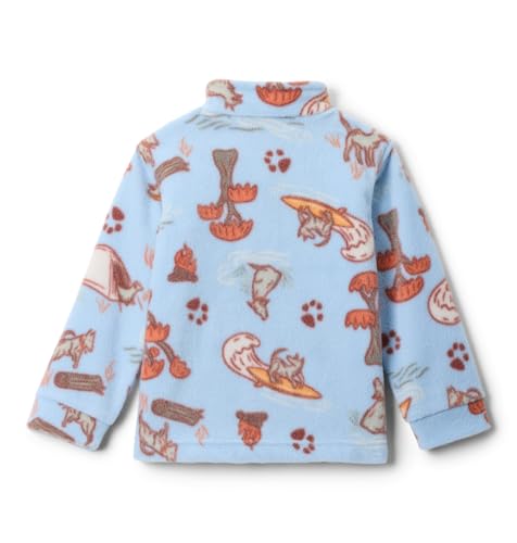 Columbia Youth Boys Zing III Fleece - color: Ripple Blue Trail Tails, size: Small