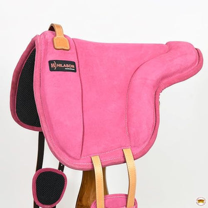 HILASON Horse Bareback Saddle Pad Pink 24 X 36 in
