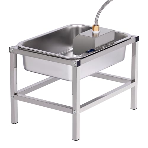 3Gal Automatic Dog Water Bowl Dispenser for Large Dogs Outdoor