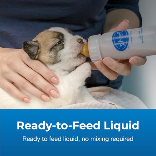 Pet-Ag Goat’s Milk Esbilac Liquid - 11 oz, Pack of 4 - Ready-to-Feed Puppy Formula with Vitamins, Minerals, and Trace Nutrients for Puppies Newborn to Six Weeks Old - for Sensitive Digestive Systems - size: 11 Oz (Pack of 4)