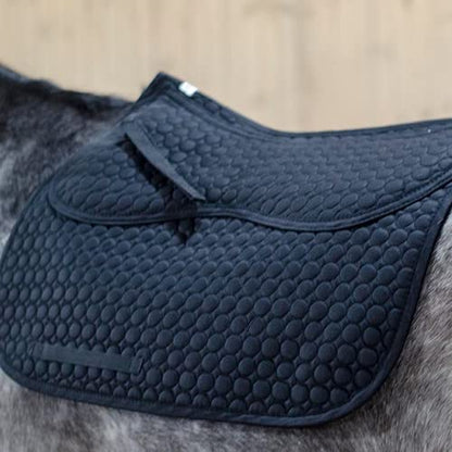 Derby Originals Extra Comfort All Purpose English Saddle Pad with Removable Memory Foam - color: Black