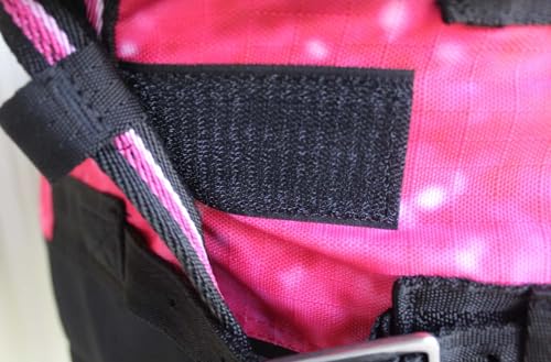 Challenger 1200D Turnout Lightweight Rain Horse Winter Blanket Sheet 3B105 - color: Pink Glitter, size: 72 inches