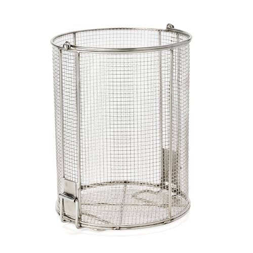 Dip N’ Drain – Stainless Steel Part Cleaning Strainer Basket for 5-Gallon Buckets (Bucket Not Included) | 1/4″ Mesh, Swing Handle, Great for Mechanics, Auto Parts, Garage, Shop & Home Cleaning - size: 5 Gal. 1/4" Mesh - No Bucket
