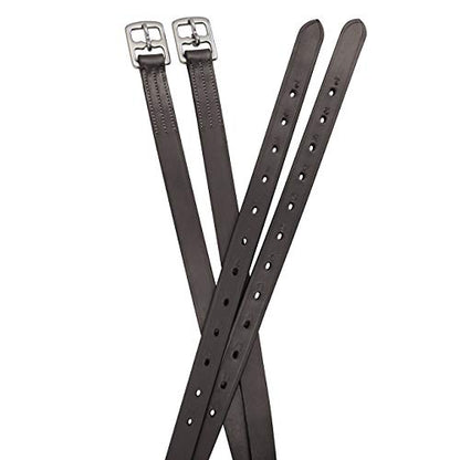 Soft Leather Stirrup Leathers with Stainless Steel Hardware, These 1" Wide Leathers Come with a One-Year Warranty.-Pair - color: Havana, size: 54" (Adult)